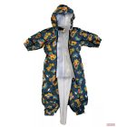 Baba kapucnis átalakítható overál kesztyűvel Járművek - több méretben