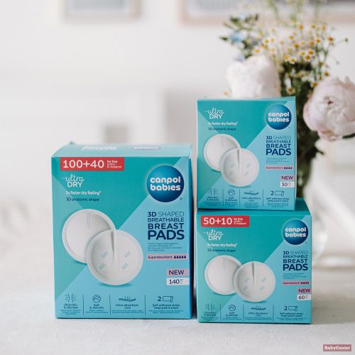 Canpol babies 3D-s légáteresztő csúszásgátlós eldobható melltartóbetét 50+10db