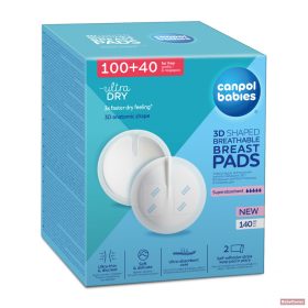   Canpol babies 3D-s légáteresztő csúszásgátlós eldobható melltartóbetét 100+40db