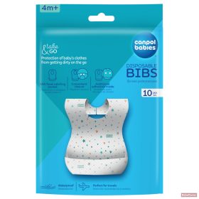 Canpol vízálló egyszer használatos előke (10db)