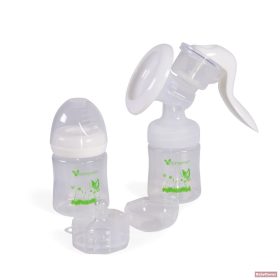   Cangaroo Delicate mauális mellszívó 2 cumisüveggel - fehér