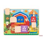 Tooky Toy Reteszes Montessori fa tábla
