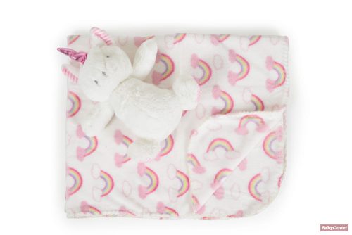 Cangaroo Takaró 90x75cm unikornis plüss pink