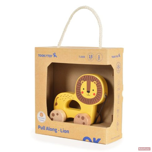TOOKY Toy fajáték húzható - oroszlán