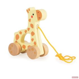 TOOKY Toy fajáték húzható - zsiráf