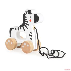 TOOKY Toy fajáték húzható - zebra