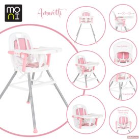   Cangaroo-Moni Amaretti 3in1 szétszedhető etetőszék - pink