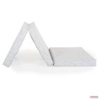 MIRAGE összecsukható 6cm szivacsmatrac textil huzat 120x60cm - szürke