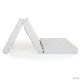   MIRAGE összecsukható 6cm szivacsmatrac textil huzat 120x60cm - szürke