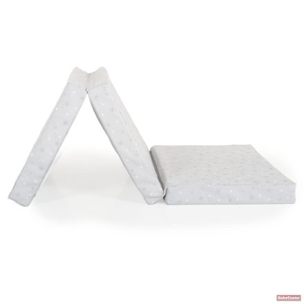 MIRAGE összecsukható 6cm szivacsmatrac textil huzat 120x60cm - szürke