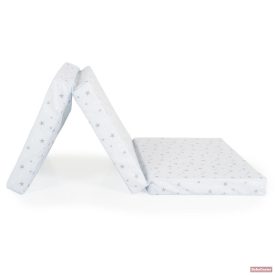   MIRAGE összecsukható 6cm szivacsmatrac textil huzat 120x60cm - KÉK