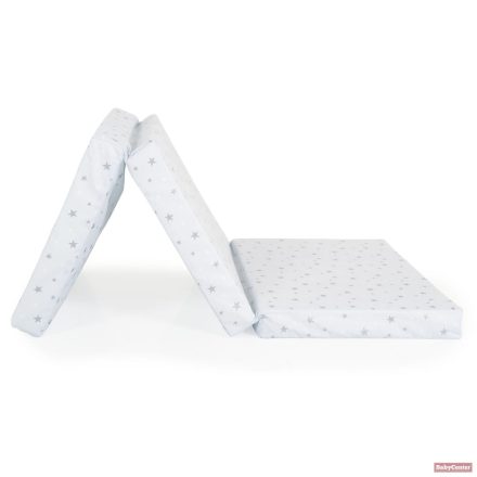 MIRAGE összecsukható 6cm szivacsmatrac textil huzat 120x60cm - KÉK