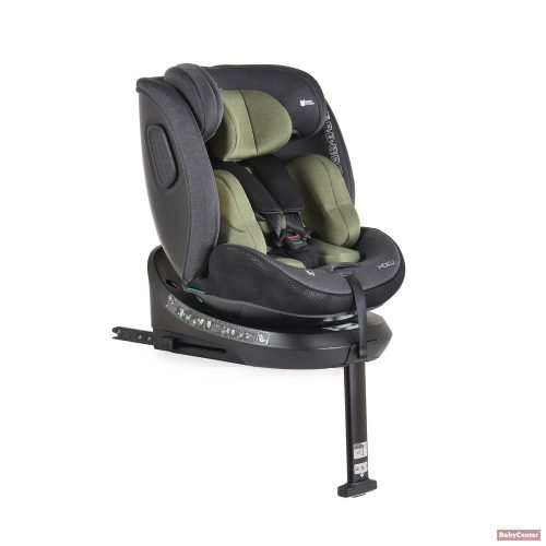 CANGAROO Hoku 360° biztonsági gyermekülés támasztó lábbal (40-150cm) - oliva
