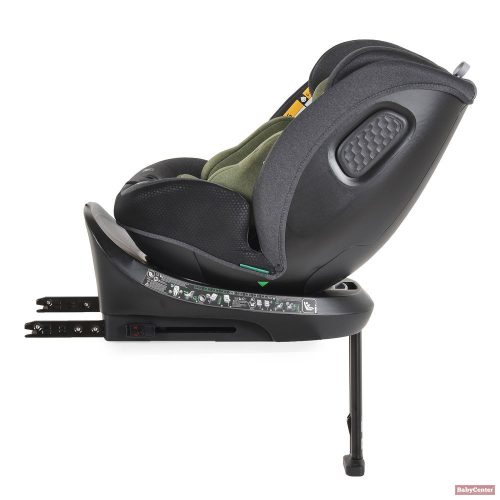 CANGAROO Hoku 360° biztonsági gyermekülés támasztó lábbal (40-150cm) - oliva