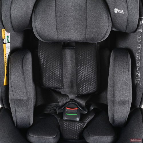 CANGAROO Hoku 360° biztonsági gyermekülés támasztó lábbal (40-150cm) - fekete
