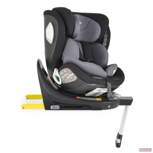Cangaroo-Moni I-SMART autós ülés 40-150cm, I-SIZE támasztóláb - SZÜRKE