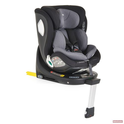 Cangaroo-Moni I-SMART autós ülés 40-150cm, I-SIZE támasztóláb - SZÜRKE