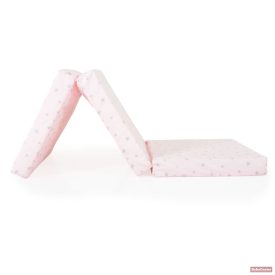   MIRAGE összecsukható 6cm szivacsmatrac textil huzat 120x60cm - rózsa