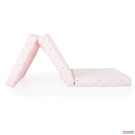   MIRAGE összecsukható 6cm szivacsmatrac textil huzat 120x60cm - rózsa