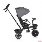 Moni Summer tricikli szülőkaros, zenél, játék tartókkal - szürke