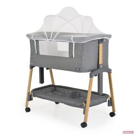   Cangaroo-Moni ADORO babaöböl szúnyoghálóval, 7 poz. dönthető, kerekes+tároló /SZÜRKE/