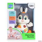 HOLA táncoló Nyuszi activity műanyag játék gombokkal 