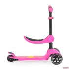 Lamborghini 2IN1 ráülős-átalakítható roller villogó kerekekkel - PINK