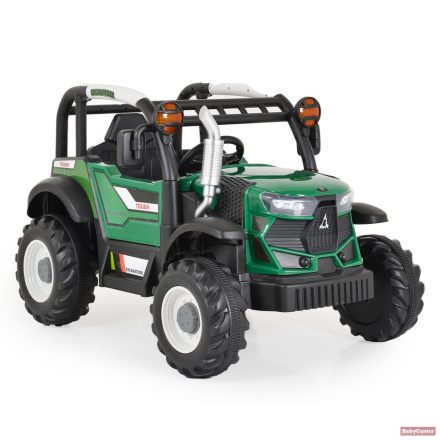 BO HARVEST traktor, elektromos, 2motoros - ZÖLD