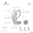 Cangaroo IVY bébi hordozó 3 poziciós, lecsatolható - ZÖLD