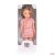 Moni Toys BABA 33 cm hajasbaba csíkos ruhás, barna 