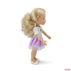 Moni Toys BABA 33 cm hajasbaba lila szoknyás, szőke