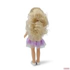 Moni Toys BABA 33 cm hajasbaba lila szoknyás, szőke