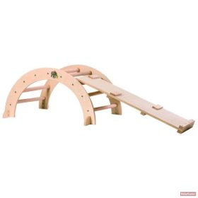   PIKLER fa MÁSZÓHÍD rámpával Montessori 79*40cm+92cm rámpa NATUR