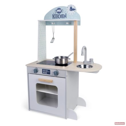 MONI Fa gyerek kiskonyha 4 db eszközzel szett - kék