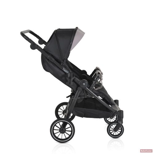 MONI TWINGO Iker babakocsi lábzsákkal ONYX/FEKETE