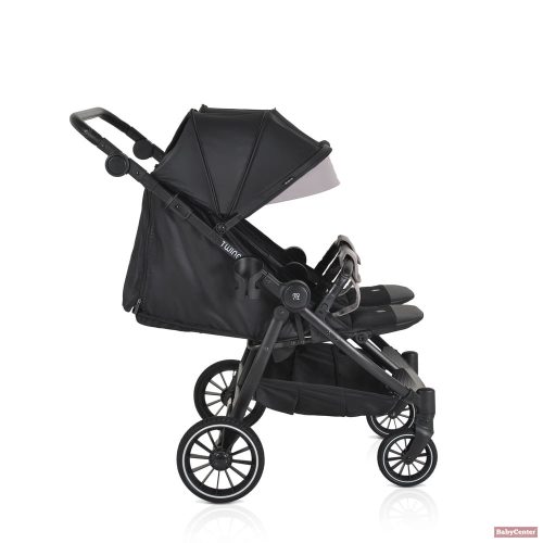 MONI TWINGO Iker babakocsi lábzsákkal ONYX/FEKETE