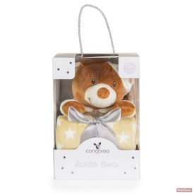 Cangaroo maci takaróval Addie bear 90x75cm BÉZS