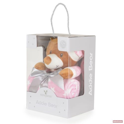 Cangaroo maci takaróval Addie bear 90x75cm PINK