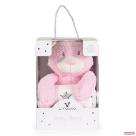 Cangaroo maci takaróval Rory bear 90x75cm PINK
