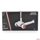 Byox AERO roller, összecsukható, 50kg-ig, 3 kerekű - fehér/RÓZSASZÍN