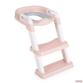   Moni LIFTY lépcsős WC szűkítő (fellépő) kapaszkodóval - RÓZSASZÍN