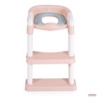 Moni LIFTY lépcsős WC szűkítő (fellépő) kapaszkodóval - RÓZSASZÍN