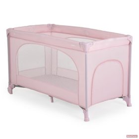   MONI UNO utazóágy egy szintes, kerekes, kibúvó résszel - PINK