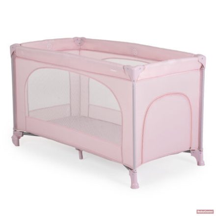 MONI UNO utazóágy egy szintes, kerekes, kibúvó résszel - PINK