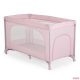 MONI UNO utazóágy egy szintes, kerekes, kibúvó résszel - PINK