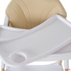 Cangaroo-Moni ALMOND etetőszék bőr ülés fa lábakkal - BÉZS