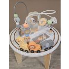 MONI készségfejlesztő fa activity vonatos asztalka - ÁLLATOS