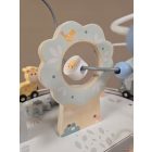 MONI készségfejlesztő fa activity vonatos asztalka - ÁLLATOS