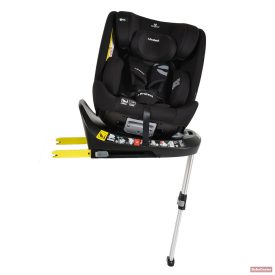   Cangaroo i-PROTECT 360° biztonsági gyermekülés támasztólábbal (40-150cm) - FEKETE