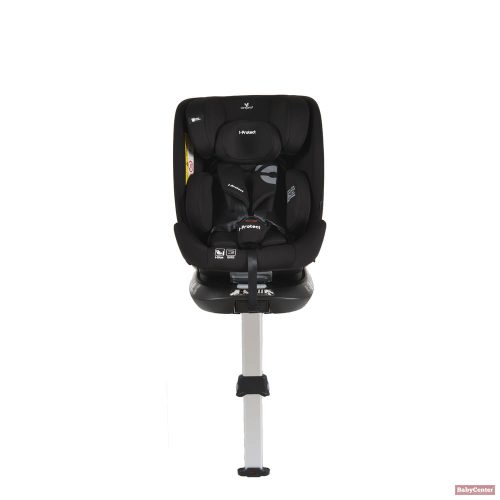 Cangaroo i-PROTECT 360° biztonsági gyermekülés támasztólábbal (40-150cm) - FEKETE